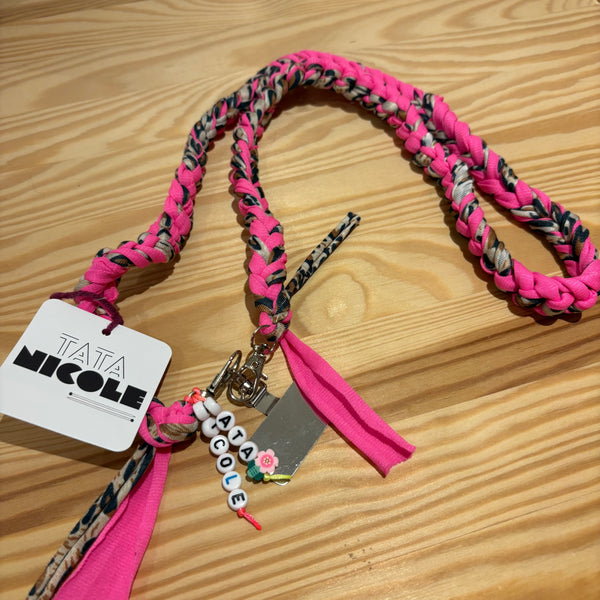 Cordon de téléphone Fushia Léopard