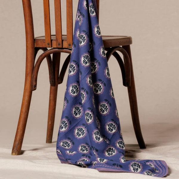 Big Foulard LATIKA Yeah Indigo