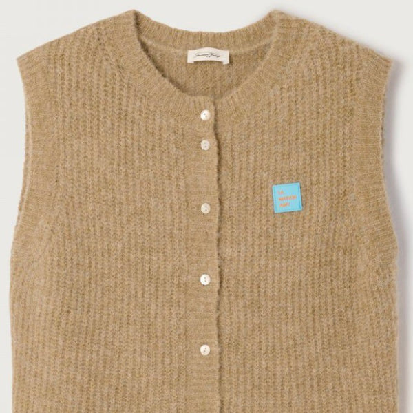 Gilet sans manche east sable chiné