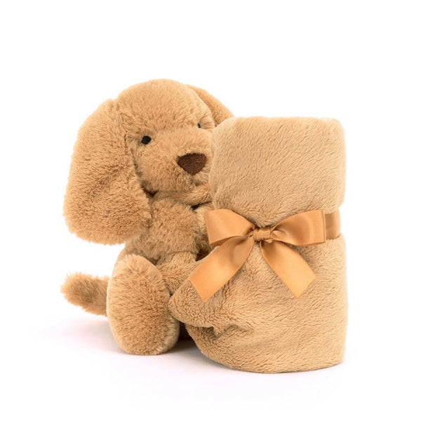 Peluche couverture chien jellycat