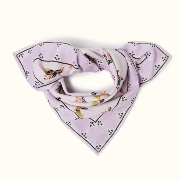 Small Foulard Manika cerisier lilas