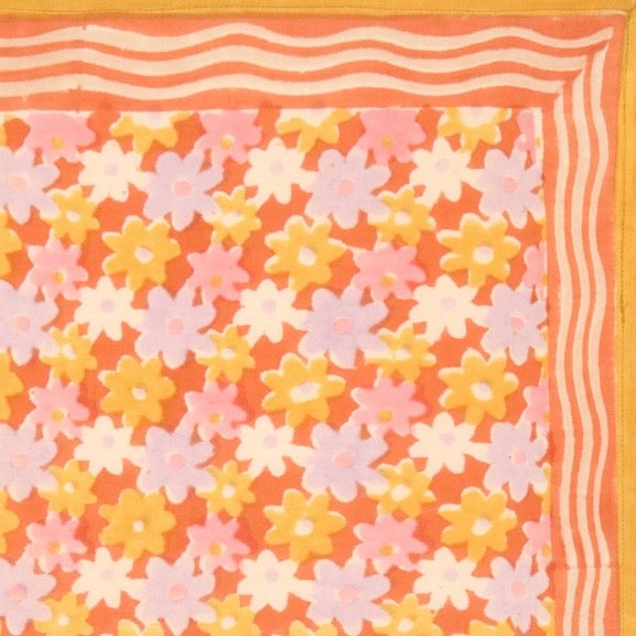 Big Foulard LATIKA Pâquerette Orange