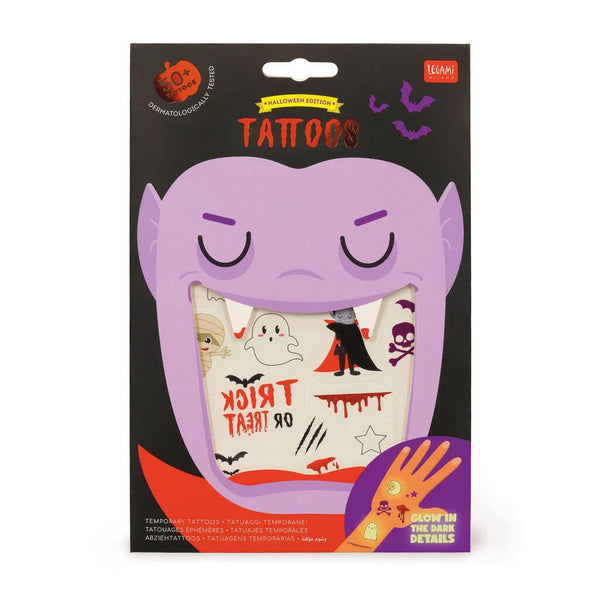 Tatouages lumineux Halloween Legami