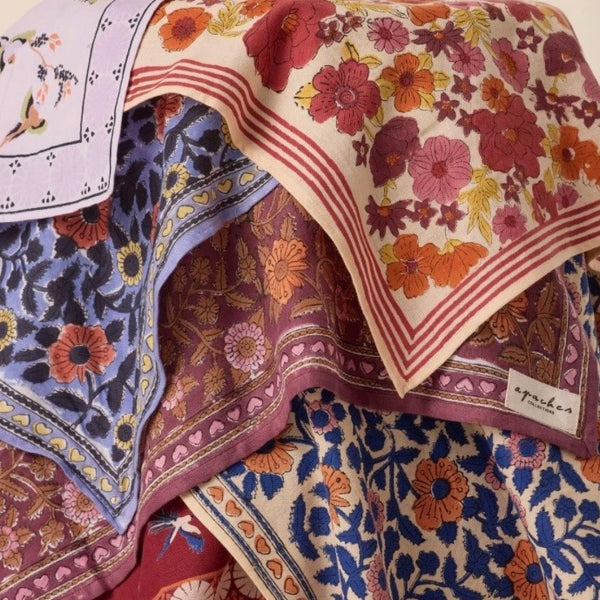 Small Foulard Manika cerisier lilas