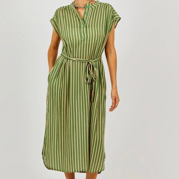 Robe Rayure Kaki