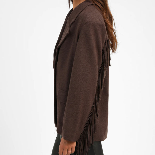 Veste à franges Ange Café