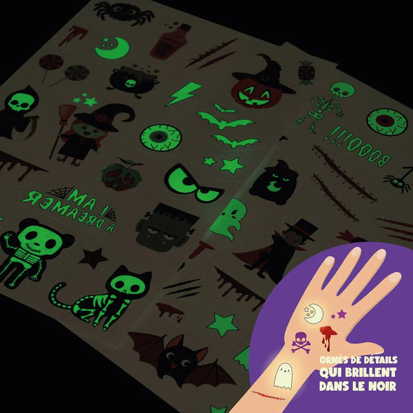 Tatouages lumineux Halloween Legami