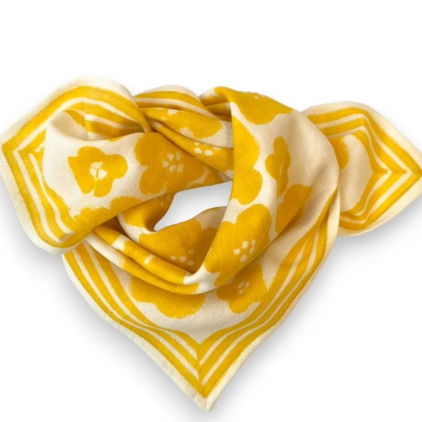 Small foulard Maniika Flora Bold Citron