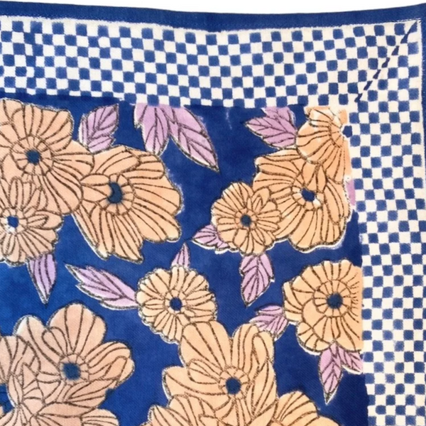 Small foulard Maniika Bloom Bleu Klein