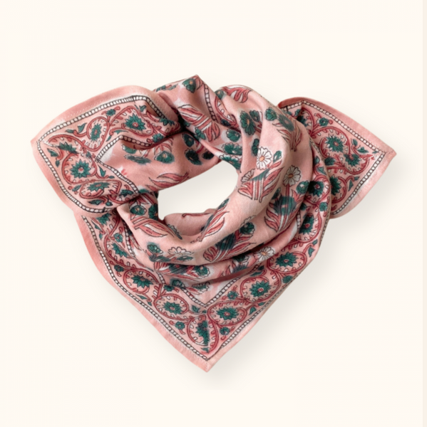 Small foulard Manika Bouton D'or Fraisier