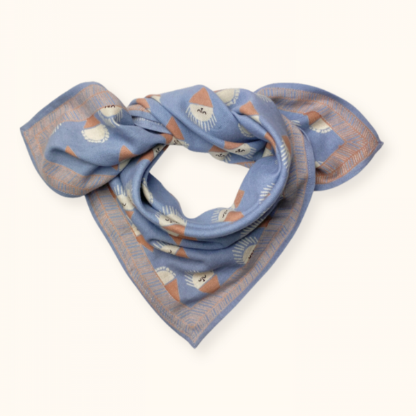 Small Foulard Manika Sorbet Denim