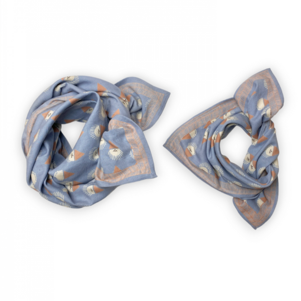 Small Foulard Manika Sorbet Denim