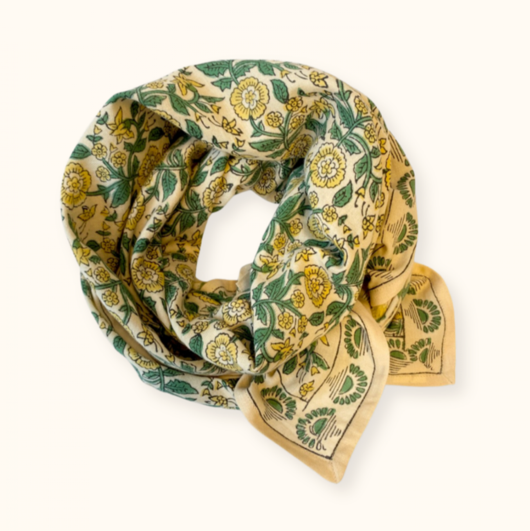 Big Foulard LATIKA Soleil Citron