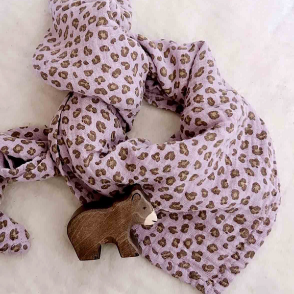 Lange léopard Mauve