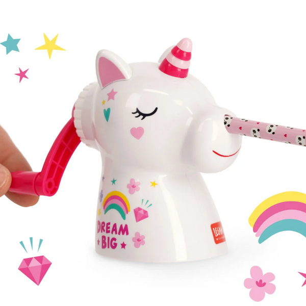 Taille crayon à Manivelle Licorne