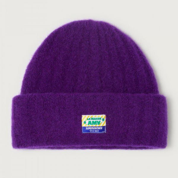 Bonnet mixte vitow aubergine