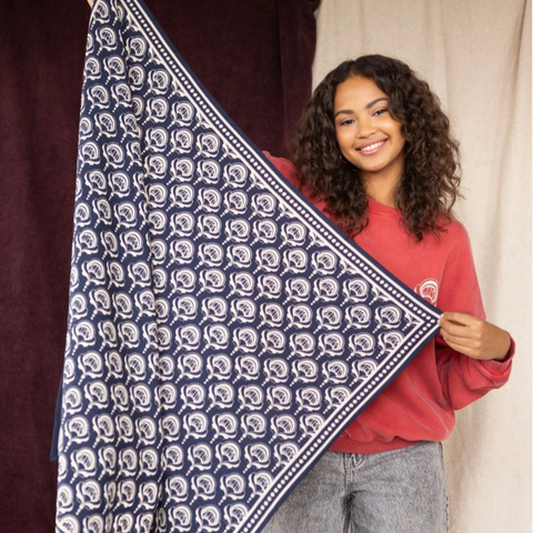 Big Foulard LATIKA Wonderful Navy
