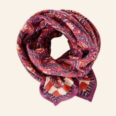 Big Foulard LATIKA Cactus Cherry