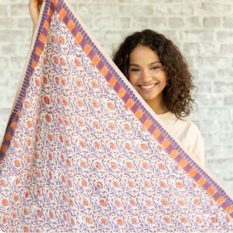 Big Foulard LATIKA Cactus Macadamia