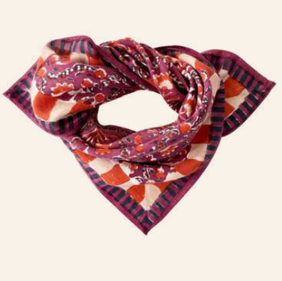 Small Foulard Manika Cactus Cherry