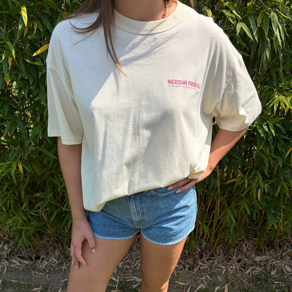 T-shirt mexicain fond écru