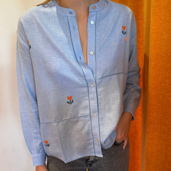 Blouse Broderie Tulipes AP