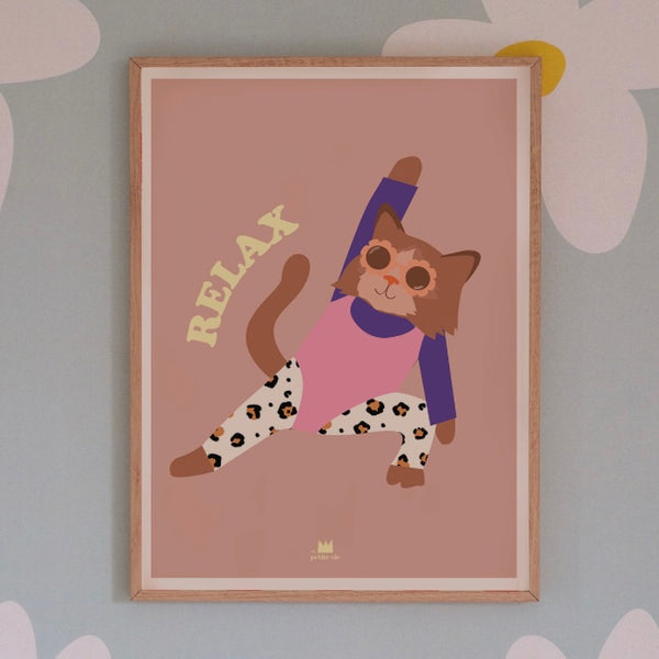 Affiche « chat aérobic »