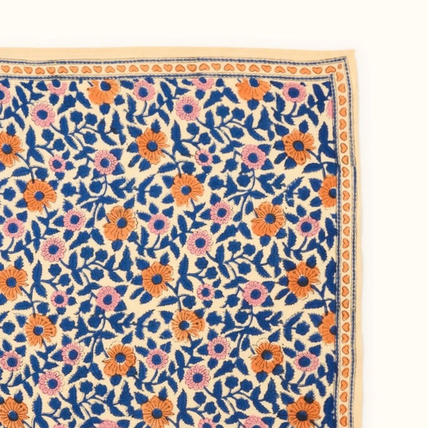 Big Foulard LATIKA Cœur bleu royal