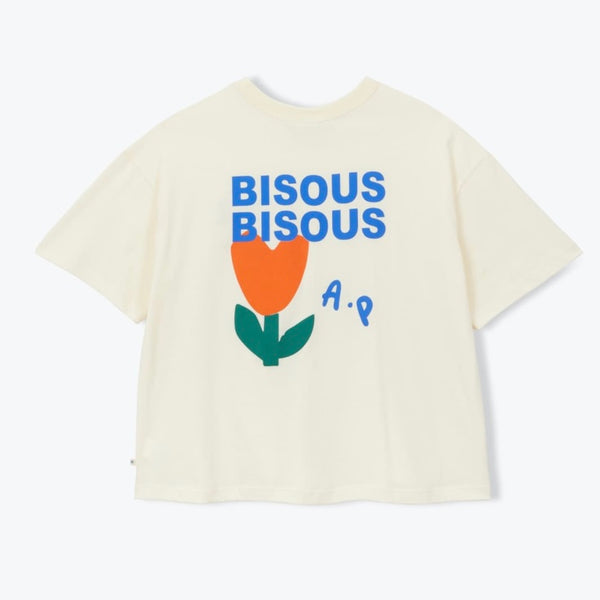 T-shirt bisous écru