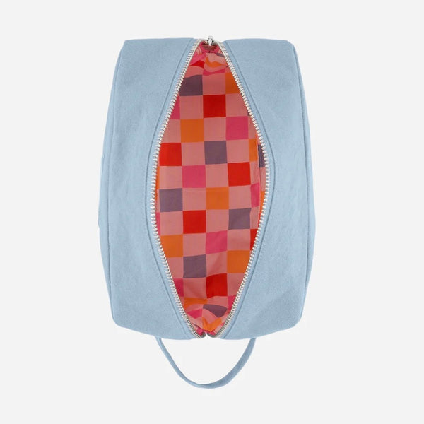 Trousse de toilette tournelle XL bleu
