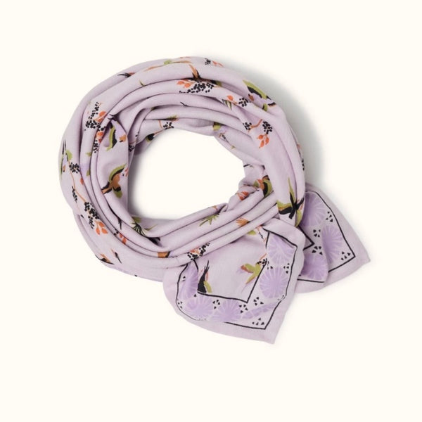 Big Foulard LATIKA Cerisier lilas