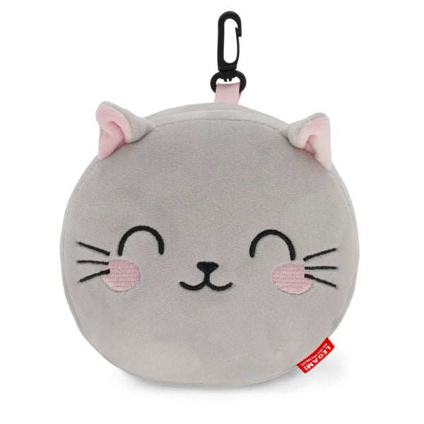 Coussin de voyage avec masque chat