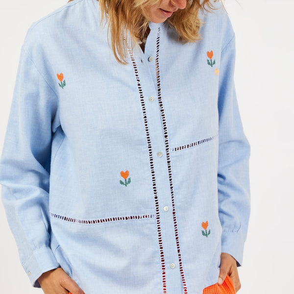 Blouse Broderie Tulipes AP