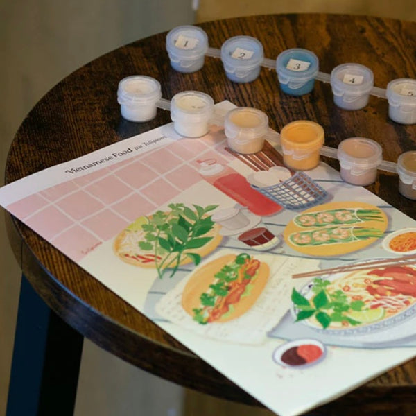Peinture au numéro la petite épicerie - Vietnamese food
