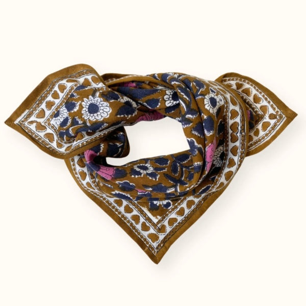 Small Foulard Manika Cœur Tapenade