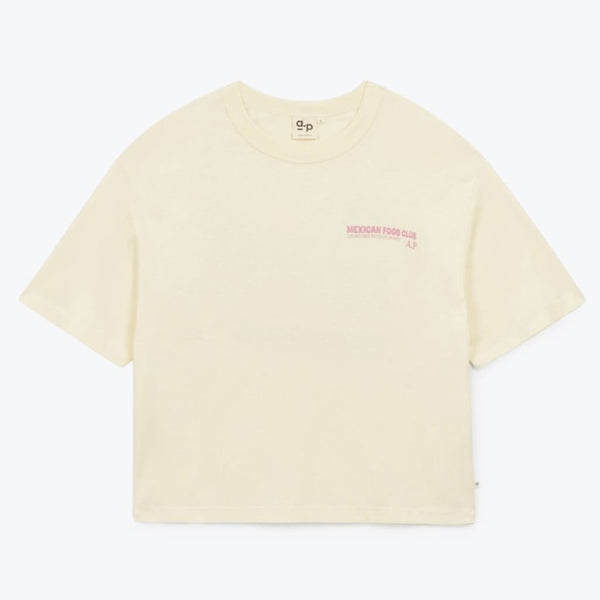 T-shirt mexicain fond écru