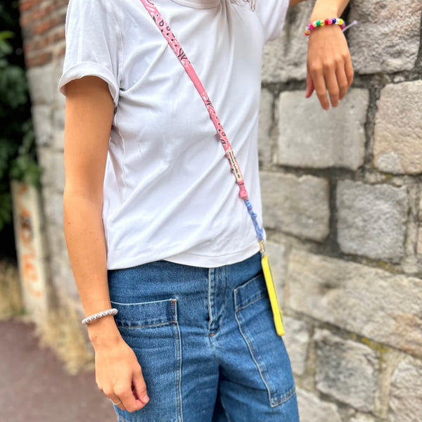 Cordon de téléphone Saumon