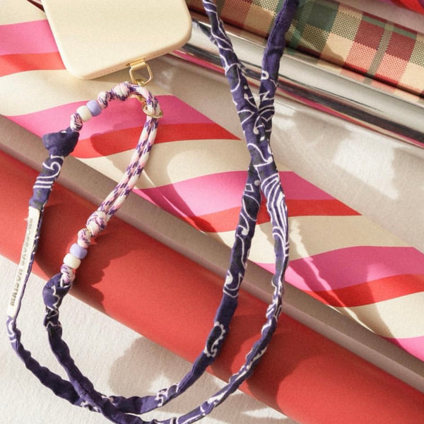 Cordon de téléphone Violet