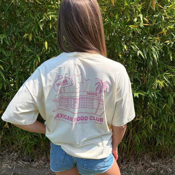 T-shirt mexicain fond écru