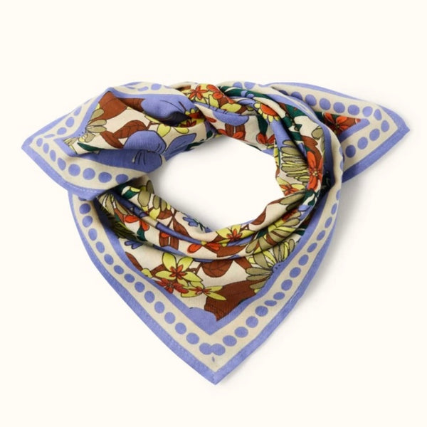 Small foulard Bouquet Iris