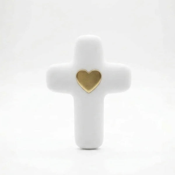 Croix de l’Amour Dorée en Albâtre