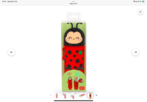 Trousse en Silicone Coccinelle Legami