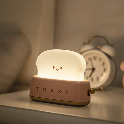 Veilleuse LED LAMP Toaster rose