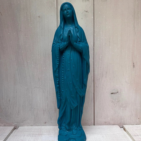 Statuette Vierge 17cm bleu Sarah Lavoine