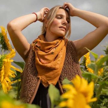 Foulard Kamila Ocre