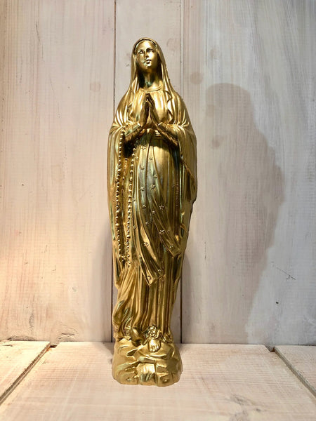 Statuette Vierge 25cm Dorée