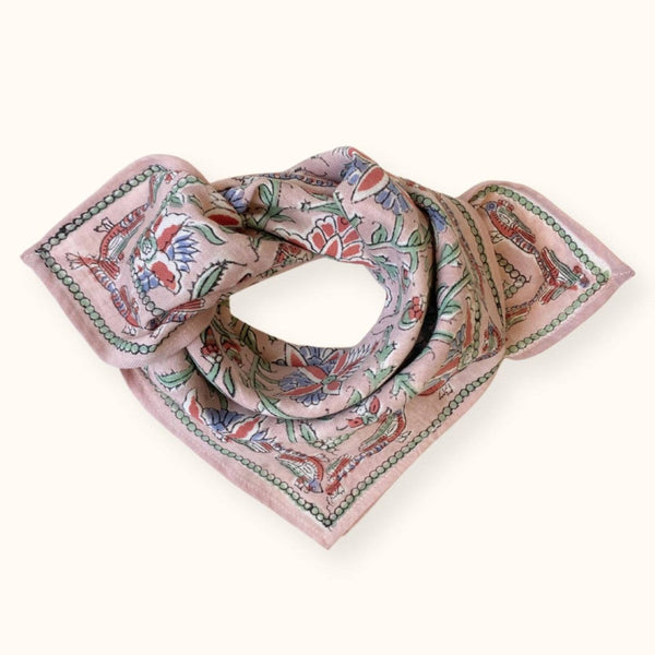 Small foulard Manika Bird Pastel