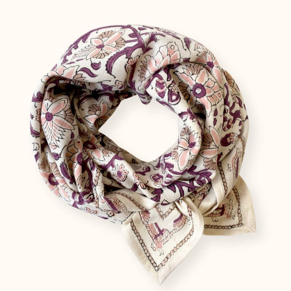 Big Foulard LATIKA Bird Milk