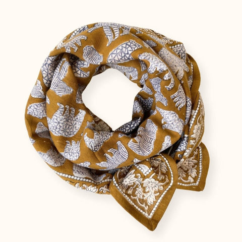 Big Foulard LATIKA Ours Tapenade