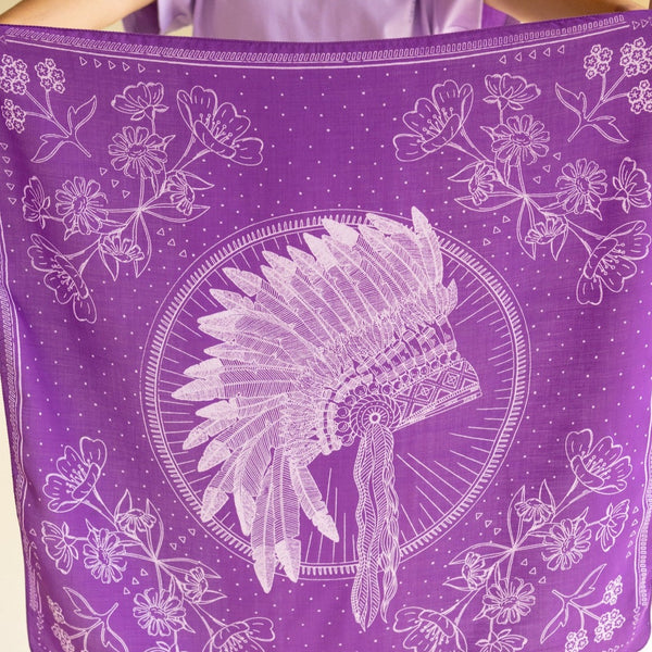 Foulard Palika Iroquois Anémone